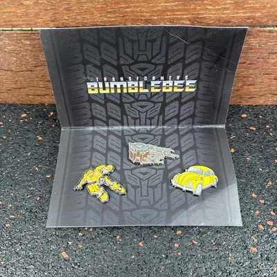 Transformers BumbleBee Loot Crate Lapel 3 Pin Set Limited Edition VW Bug - Image 1 of 4