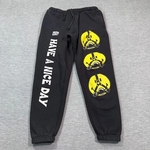 Chinatown Market Jogginghose Herren S schwarz gelb Smiley Face Have A Nice Day Graph - Bild 1 von 6