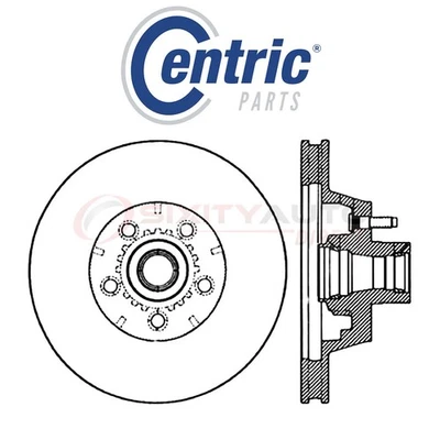 Centric C-TEK Disc Brake Rotor for 1969-1972 Plymouth Fury III 3.7L 5.2L wy - Imagem 1 de 4