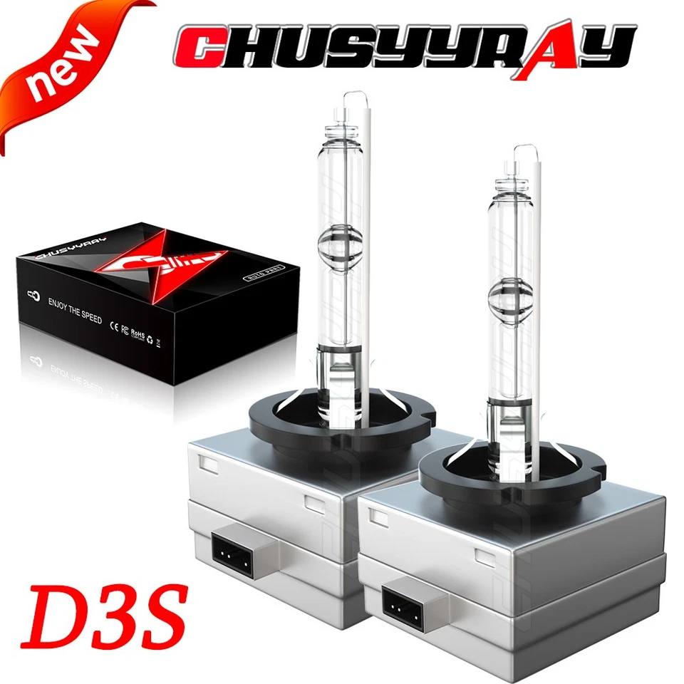 Par de bombillas de faros delanteros HID D3S haz alto/bajo para Lincoln MKS 2009-2016 Foto 1 de 4