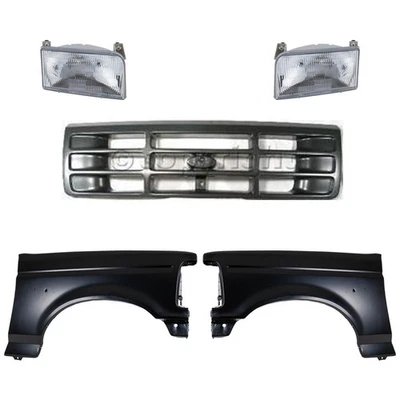 Fender Kit For 92-96 Ford F-150 92-97 Ford F-350 Front Driver and Passenger Side Foto 1 de 4