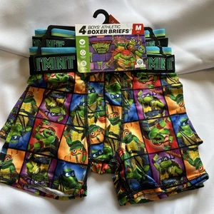 Nickelodeon TMNT Teenage Mutant Ninja Turtles 4pk  boys M 8  boxer briefs - Picture 1 of 5
