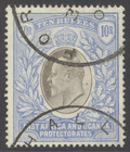 SG 14 East Africa & Uganda 1903-04. 10r grey & ultramarine. Fine used CAT £700