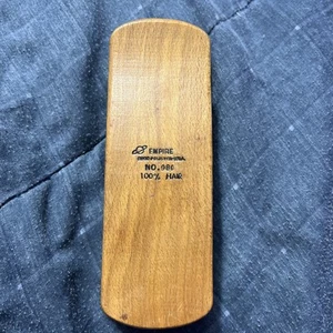 Vintage Empire made in the USA 980 100% horse hairbrush Shoe Shine Brush - Picture 1 of 9