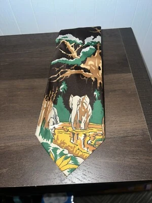 VINTAGE 1960's CABARET PRINTS by WEMBLEY NECK TIE 55" x 4" - Image 1 of 3