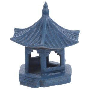 Vase céramique miniature pagode hexagone décoration de jardin zen