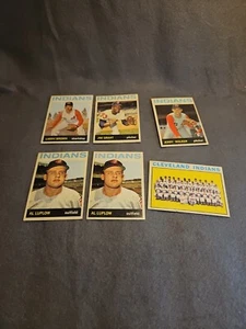 1964 Topps Baseball Cleveland Indians Lot OF 6 Cards - Bild 1 von 9