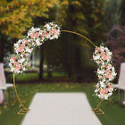 Round Hoop Arch Mesh Backdrop Flower Display Stand Frame Wedding Party 2 Colors