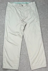 Lacoste Men's Green Waist Crocodile Logo 5 Pocket Chino Khaki Pants Size 46 - Picture 1 of 13