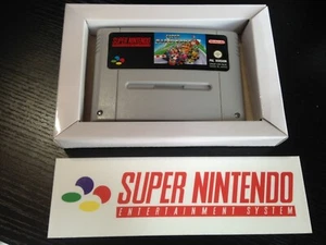SNES SUPER Nintendo Inlay MATT GLOSS Replacement Cardboard Insert Game Box Tray - Picture 1 of 9