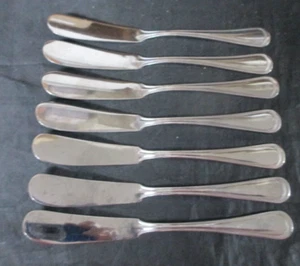 Korea Stainless Steel Flatware Butter Knives Knife Lot of 7 - Picture 1 of 8