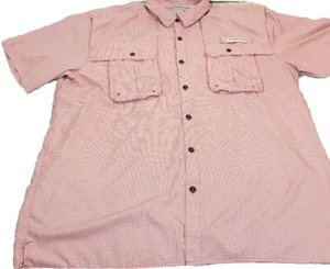 Magellan Men Fishing Shirt Size XL Orange Vented Short Sleeve Relaxed Fit  - Picture 1 of 12