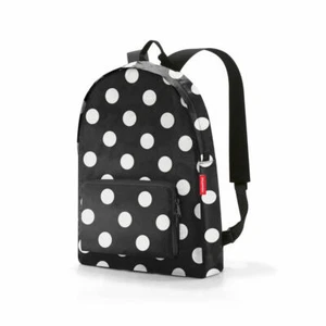 reisenthel mini maxi rucksack faltbar Einkaufstasche Backpack Dots White 14 L - Bild 1 von 2