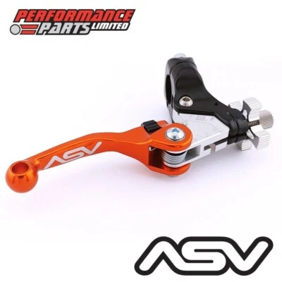 ASV F4 Orange Front Brake Lever with Std Perch for Honda XR100 R 1982 - Image 1 of 4