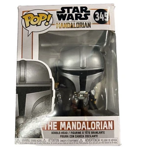 Funko Pop! Disney Star Wars Mandalorian Chrome Vinyl Figure #345 - Picture 1 of 4