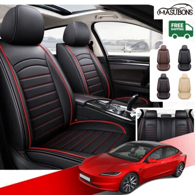 Car Seat Cover Full Set Waterproof Leather Seat Cushion for Nissan March Accesso Foto 1 de 4