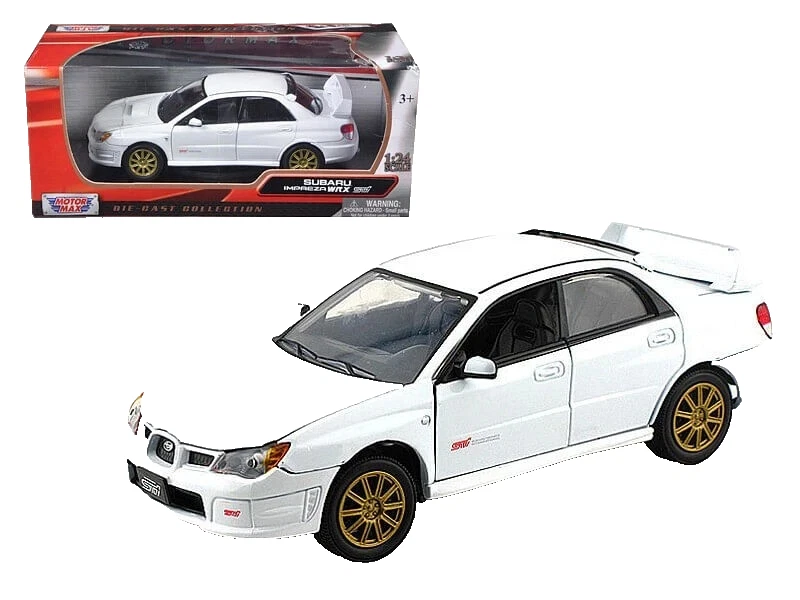 Coche modelo Subaru Impreza WRX STi blanco 1/24 diecast de Motormax Foto 1 de 1