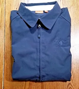 Harriton Mens Large Zip Up Jacket Blue "GW Perry Golf Tournament" - Picture 1 of 11