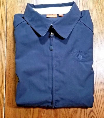 Harriton Mens Large Zip Up Jacket  Blue  "GW Perry Golf Tournament" - Image 1 of 4