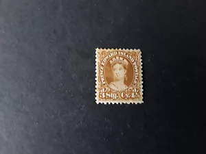 1870 PEI # 10(i), Queen Victoria, 4 1/2 pence, yellow brown, perf 12 - Picture 1 of 2