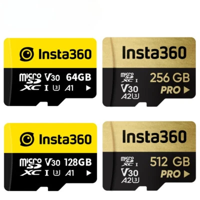 MicroSD Card For Insta 360 X4 X3 ONE X2 RS Micro SD Memory Card 64GB128GB - Image 1 of 4