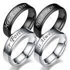 His Always/her Forever Couple Ring Titanium Steel Wedding Engagement Ring Gift/