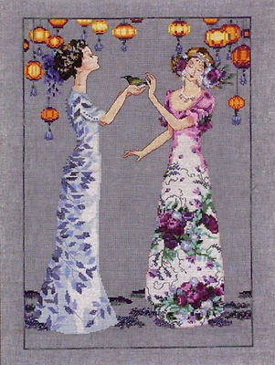 Cross Stitch Chart / Pattern ~ Mirabilia The Garden Party #MD140 - Image 1 of 3