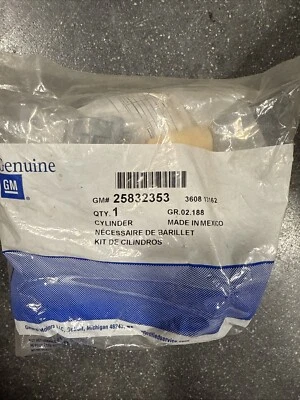 Cilindro de trava de ignição genuíno GM 25832353 programação necessária - Imagem 1 de 4