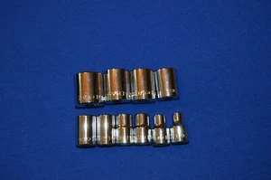 Craftsman Full Polish 10 PC 3/8 Drive SAE 12 PT Sockets 1/4"-13/16" TS 108 - Picture 1 of 1