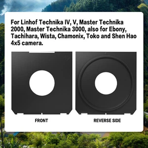2x Copal #1 Center Hole Lens Board für Wista Shen Hao Linhof Toko Ebony Technika - Picture 1 of 12