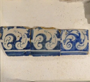 antike Fliese, Portugal, Azulejos, Tile, Tegel, carreaux ancien, 18 Jahrhundert - Bild 1 von 2