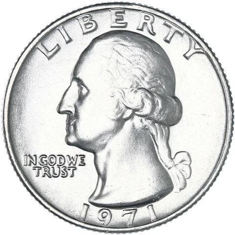 1971 D Washington Quarter BU US Coin Cover