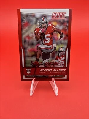 Ezekiel Elliott 2016 Score Football Artist's Proof Rookie /35 Ohio State #344 - Image 1 of 2