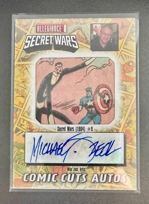 2024 UD Marvel Allegiance Secret Wars - Comic Cuts Autos 22/25  - Mike Zeck - Image 1 of 2