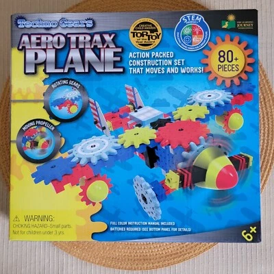 The Learning Journey Aero Trax Plane Techno Gears STEM Construction Set  Ages 6+ - Image 1 of 4