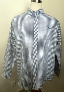 Camisa Rocawear Para Hombre Talla 2XL Azul Blanco A Cuadros Cuello Abotonado Manga Larga - Imagen 1 de 12