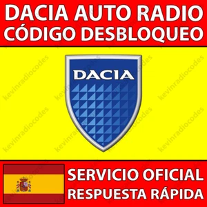 ✅DACIA RADIO CODIGO DESBLOQUEO DOKKER DUSTER JOGGER LODGY LOGAN SANDERO✅ - Imagen 1 de 6