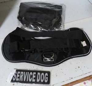 Doggie Stylz Service Dog Harness Vest Nylon Large 2 Patches Tote Bag Set Lot New - Picture 1 of 13