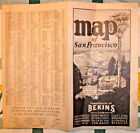 CARTE DE BEKINS VAN & STORAGE CO. DE SAN FRANCISCO/TOUTES LES RUES LISTÉES/10 PHO'S/6 DRWG