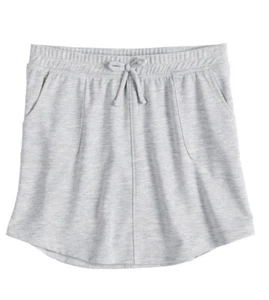 NWT New Girls SO® Brand Tie-Front French Terry Skirt Gray Size 7/8, 10, 14 - Picture 1 of 1