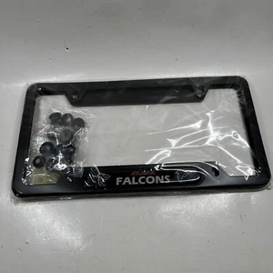 NFL Team Atlanta Falcon Car Plate Frame Black With Hardware NEW - Picture 1 of 3