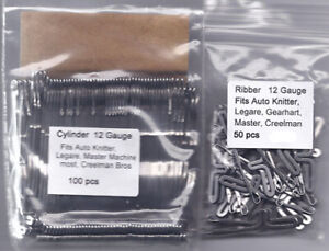 Brand New Auto Knitter / Legare Needles, 12 gauge - Cylinder and Ribber 150total