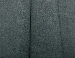 SHERPA GRAY GREY FAUX LAMB SHEEP WOOL FUR TEXTURED FABRIC BY 1/2(0.5) YARD 56"W - Picture 1 of 6