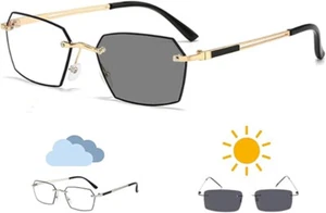 Beooshop Glasses - 2-in-1 Photochromic Blue Light Blocking Reading Glasses - Picture 1 of 11