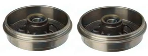 FOR NISSAN MICRA NOTE NEW REAR WHEEL DRUMS & BEARING ABS RING SENSOR FITTED - Picture 1 of 1