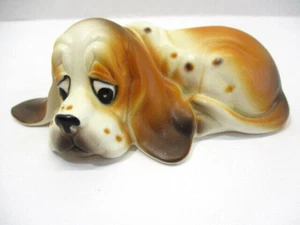 Adesivo Giappone Vintage 4,5" Navoware 9788 Triste Basset Hound Cucciolo Cane Cadente - Foto 1 di 11