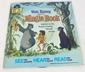1967 Walt Disney Il Libro della Giungla Vedi Ascolta Leggi Libro e Record LLP 319 - Foto 1 di 12