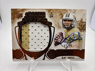 BLAKE BORTLES 1/20 ROOKIE AUTO LOGO PATCH #138 RC SP 2014 EXQUISITE AUTOGRAPH - Image 1 of 4