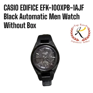 【US/DDP】 CASIO EDIFICE EFK-100XPB-1AJF Black Automatic Men Watch Used w/o Box JP - Picture 1 of 12