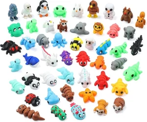 50 STCK. MINI 3D gedruckte Tierfiguren, flexibles bewegliches Zappelspielzeug, 1-2 Zoll - Bild 1 von 6
